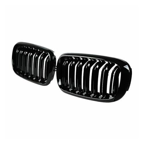 Grille calandre avant BMW X5 F15 X6 F16 finition noir brillant double barre