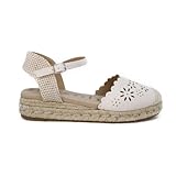 mysoft - Alpargata Flores - 25M141 para: Mujer Color: Blanco- Talla: 41