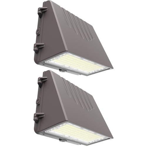 Image of Lightdot 200W LED Wall Pack Lights, Dusk to Dawn Photocell, 30000Lm(150Lm /W) 5000K IP65 Waterproof Outdoor Exterior Lighting 2Pack