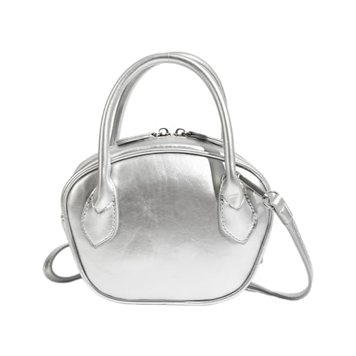 Sac à main femme style coréen tendance sac à bandoulière argenté et porte-monnaie
