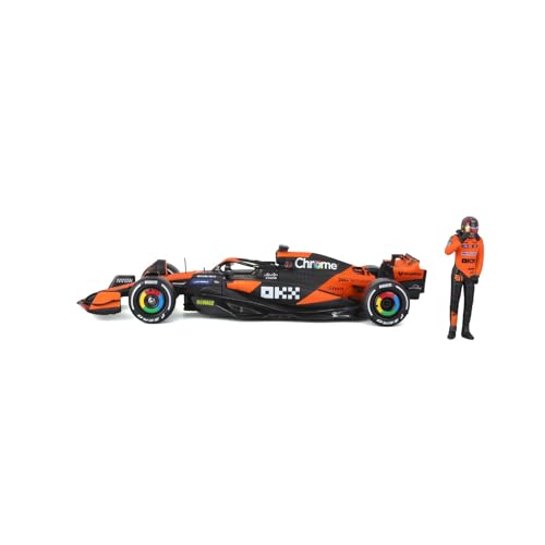 HTLNUZD Modelo a Escala 1:24 Coche F1 Naranja miniatura 4