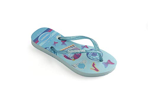 Chinelo Slim Princess, Havaianas, Meninas, Azul Ceu, 27/28
