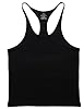 Muscle Alive Uomo Palestra Stringer Canottiera Cotone Bodybuilding Allenarsi Vest Nero S #1