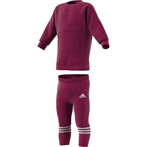 adidas I WINT DRES Set Chándal, Unisex bebé, bayint/Blanco, 92 (1/2 AÑOS)