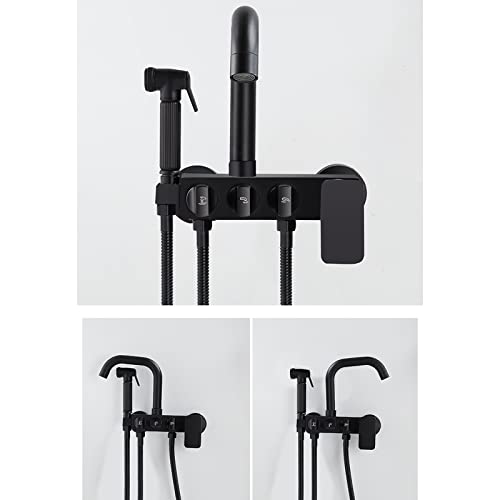 Mitigeur de bain eau chaude et froide en laiton robuste double sortie - 4