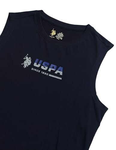 Image of U.S. Polo ASSN. Mens OEV06 Brand Print Comfort Fit Gym Vest