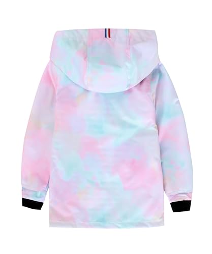 Image of Hiheart Boys Girls Waterproof Hooded Jackets Cotton Lined Rain Jackets