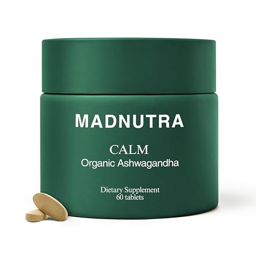 MadNutra Ashwagandha 675mg - Premium Stress & Anxiety Support Herbal Ashwagandha Supplements - KSM-66 Ashwagandha for Mood, Energy, Focus & Sleep Support - Non-GMO Organic Ashwagandha Capsules
