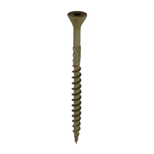 Vis de terrasse C2 anti-fendage verte Timco TX pour fixer vos lames de bois