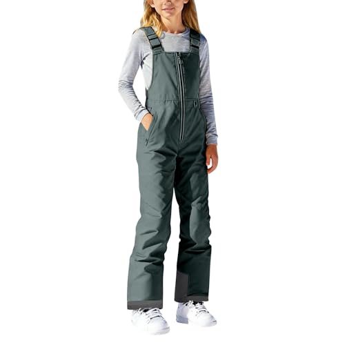 Pantalon de ski pour enfants imperméable et coupe-vent avec doublure chaude