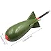 5 Pieces Fishing Bombs, Carp Fishing Feeder with Rocket Shape - Fish Lure Large Rockets Shape Fish Feeder for Attracting A Lot of Fish and Good Assistant, 5.5×5.5×14.5cm