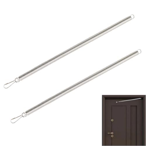 UtySty 2 Pack Screen Door Springs Replacement 20 Inch Long Security Screen Door Tension Spring Parts for Screen and Storm Doors Garden Fence Gate Fence Animal Barrier Door Camper RV Screen Door