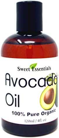 Organic Cold-Pressed, Avocado Oil - 4oz - Imported, 100% Pure, NON-GMO, Golden In Color