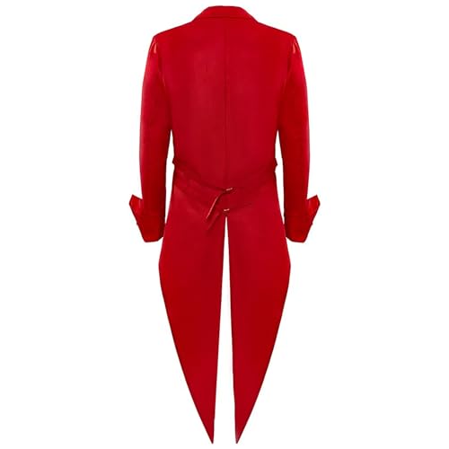 JEKE-DG Men's Medieval Vintage Swallowtail Suit Button Down Notched Lapel Tailcoat Stylish Wedding Party Tuxedo Suit3
