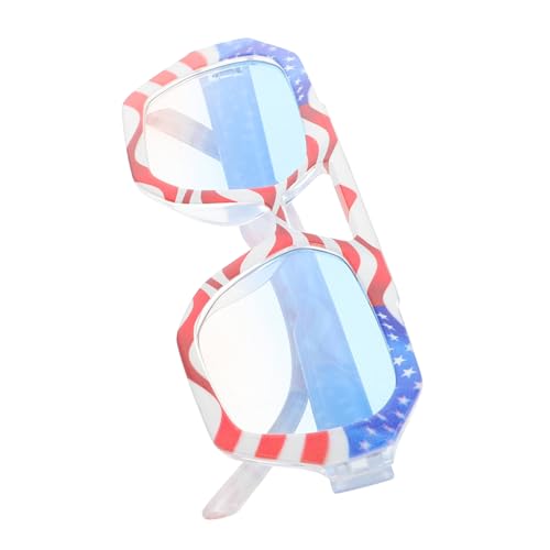 Ipetboom Patriotic Independence Day Sunglasses Usa Flag Pattern Lightweight Durable Fashion Eyewear for Men