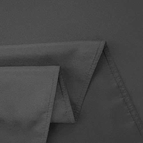 LivinEase Rectangular Tablecloth 140x200cm, 250 GSM Cotton Blend Charcoal Table cloths for 4 to 6 Seater Table - Image 4