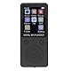MP3-MP4-Player mit Bluetooth 5.0, HiFi Sound Integriertem Lautsprecher, 128 GB Tragbarer Musikplayer für Musik, EBooks AMV-Videos (Black)