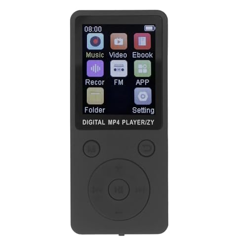 SENECESLI MP3 -MP4 -Player, HiFi Sound Quality Suports Erweitert Sich auf 128 GB MP3 Player Zum Lernen (Black)
