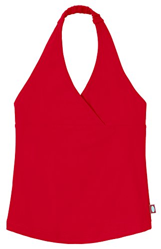 Image of Polkadot Girls' UPF 50+ Swim Halter Top by City Threads