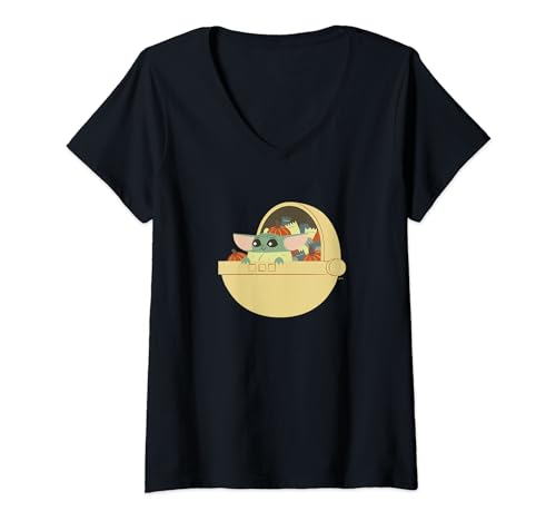 T-shirt Grogu imprimé landau spatial à offrir à une fan de Star Wars