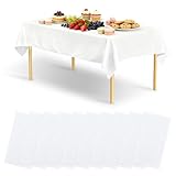 【Large Application】Nos nappe rectangulaire jetable blanche conviennent à une variété d'occasions intérieures et extérieures, Notamment les fêtes d'anniversaire, Les anniversaires de mariage, Les mariages, Les fêtes de Noël, Les remises de diplômes, Thanksgiving, Les bals, Les dîners, Les buffets, Le camping, Les barbecues et plus encore.