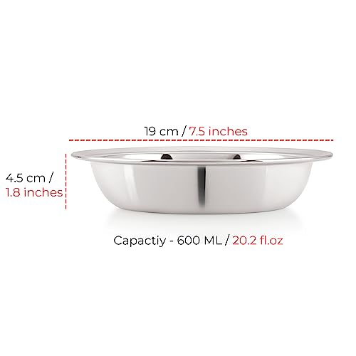 Set de 4 Tazones Mezcladores de Acero Inoxidable 19 cm miniatura 4