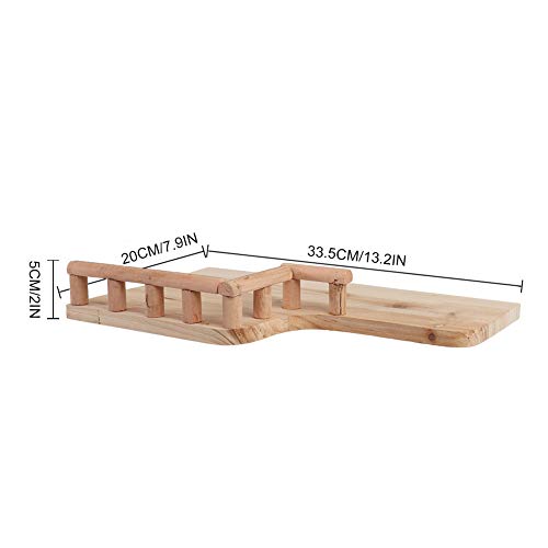 Image of Bird Wood Perch Platform, Wooden Parrot Cage Stand Shelf Rectangle Hamster Small Animals Playground Parakeet Cockatiel Rat Hamster Guinea Pig Conure Mouse Chinchillas Finch Canary Budgie Lovebirds | Rectangle Hamster Small Animals Parakeet Cockatiel Rat Guinea Pig Conure Mouse Chinchillas Finch Canary Budgie Lovebirds
