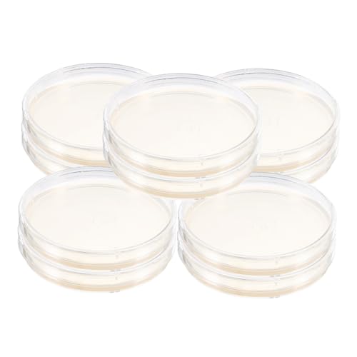 NAMOARLY Prepoured Agar Plates Petri Dishes 10 Count for Science Education and Lab Work