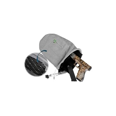 Prokevlock New & Improved Handgun Case and Storage Bag with Key Lock - Anti Theft Gun Bag and UHMWPE-HPPE Level V Kevlar Style Protection - EVA Foam Padding, Quick Access, and Easy Pistol Storage. Cover
