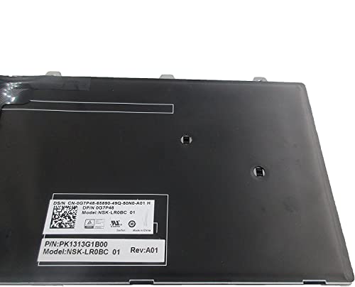 Image of SellZone Replacement Laptop Keyboard for Dell Inspiron 3542 5545 5547 5548s - G7P48 with Backlit