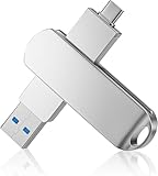 1TB USB メモリ USB3.0・Type-C メモリ 外付け フラッシュメモリ 容量不足解消 usb 360度回転 スマートフォン対応 Mac Windows PC Pad対応 合金製 耐衝撃 防塵仕様 高速データ転送 バックアップ Type C USBメモリ usb 1tb 携帯に便利 (銀色) image