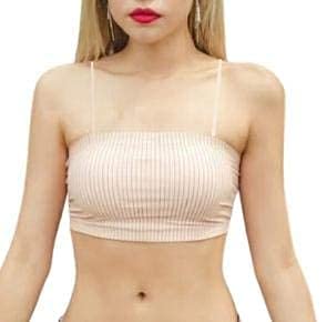 davina fashions Camisole Sports Yoga Tank top with Straps for Women's and Girls Free Size (26 to 34 Bust-Size) (Removable Pad) (in, Alpha, Free Size, Peach)-picture-6