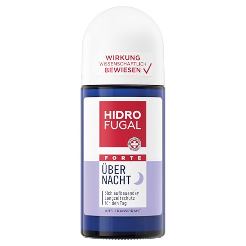 Hidrofugal FORTE Über Nacht Roll-on, Anti-Transpirant Deo für die Abendanwendung, Deoroller für einen stärkeren Schutz am Tag (50 ml)