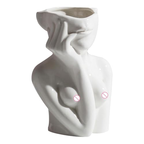 Jarrón para el cuerpo de las mujeres un regalo original de cerámica para amantes del diseño boho