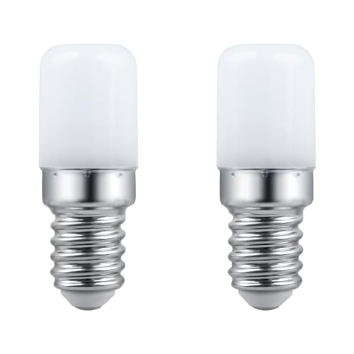 SCNNC Bombilla E14 LED Frigo T18 3W AC 230V, 300LM Blanco Neutra 4000K, No Regulable, Equivalente 30W Incandescente, Bombilla LED E14 para Frigorífico, Lámpara de Sal, Paquete de 2