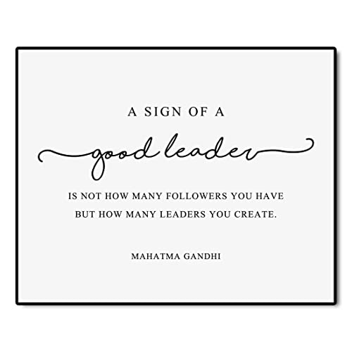 Generic Good Leader Print Gandhi Quote Wall Art Boss Gift For Boss Office Wall Art Boss Office Decor Leader Quote Artwork thumb #3