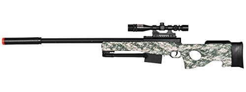 300 FPS - L96 Airsoft Gun Sniper Spring Powered Rifle Gun with Scope (Digital Camo)