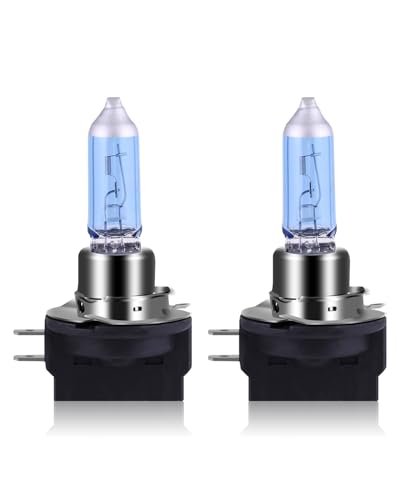 NEWBROWN H11B Headlight Bulb H11B Halogen Headlight Bulb 5000K Super White Light Long Life Replacement PGJY19-2 12V/55W (H11B 2 Pack)