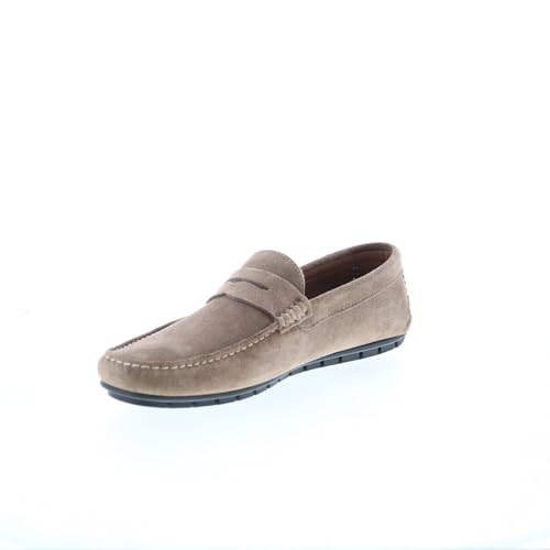 XANE CASUAL WOVEN LEATHER SLIP-ON DRIVING MOCCASIN-BLACK4