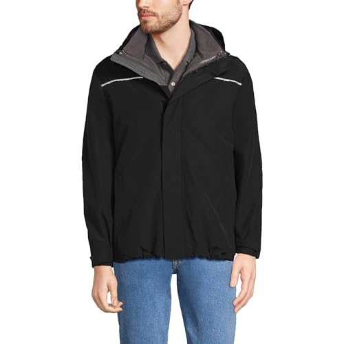Lands' End Men's Regular 3 in 1 Squall Jacket