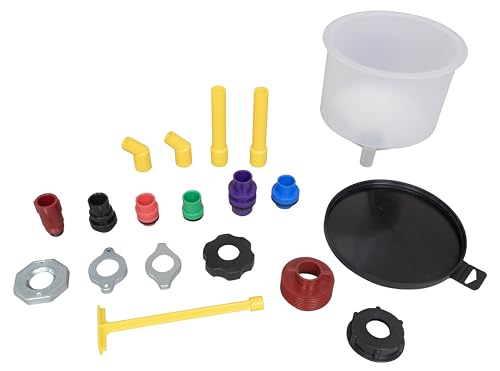 Lisle 24980 Spill-Free Coolant Funnel Kit, 19-Piece image 4