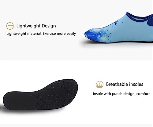 Water Shoes for Girls Boys Toddler Non-Slip Quick Dry Aqua Shoes for Beach Outdoor Sports 2 Pairs4