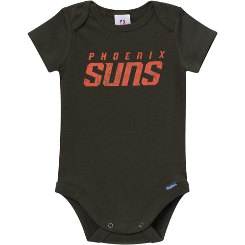 Image of Gerber Baby NBA Boys & Girls 2-Pack Short Sleeve Onesie Bodysuits