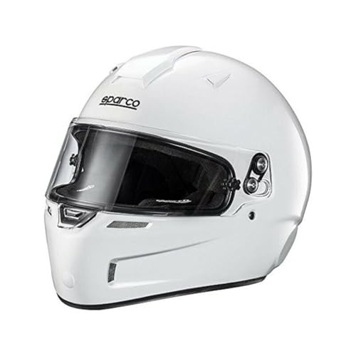 Sparco s0033550 X S Sky kf-5 W Kevlar/Fiberglass fia Casco, colore: bianco, taglia XS
