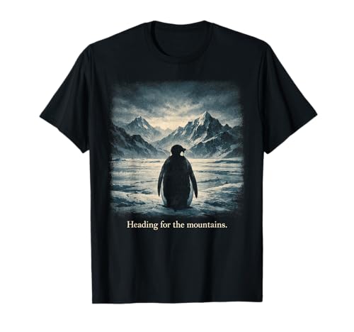 Pingüino Mountain But Why Meme Camiseta