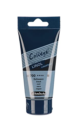 Schmincke - College Linol, Künstler-Linoldruck-Farben, Schwarz in 75...