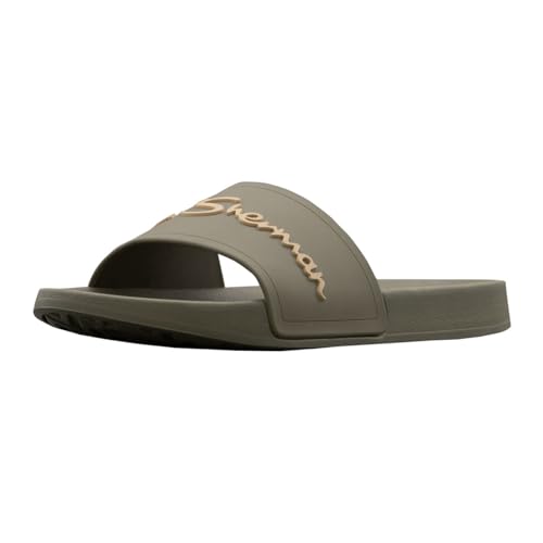 Ben Sherman Mens Waterford Logo Slide Casual Sandals Casual - Green
