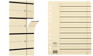 Pagna 44108 – 09 tasti in plastica Register, A4, 12 pezzi