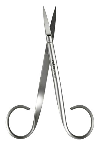 Rubis Mikroschere - Scharfe Präzisionsschere 115 mm - Kleine Schere spitz als Silhouettenschere, Nähschere, Bastelschere, Schneiderschere, Fadenschere oder kleine Stoffschere