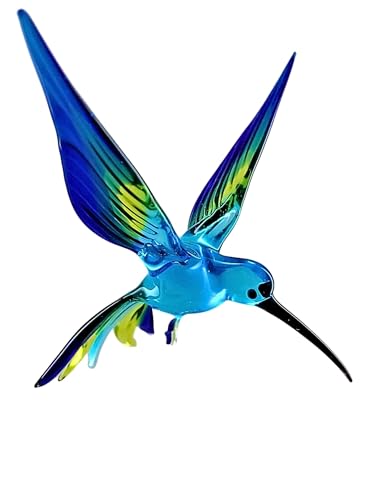 höhenverstellbarer Orchideenstab Kolibri (blau-grün-dunkelblau)